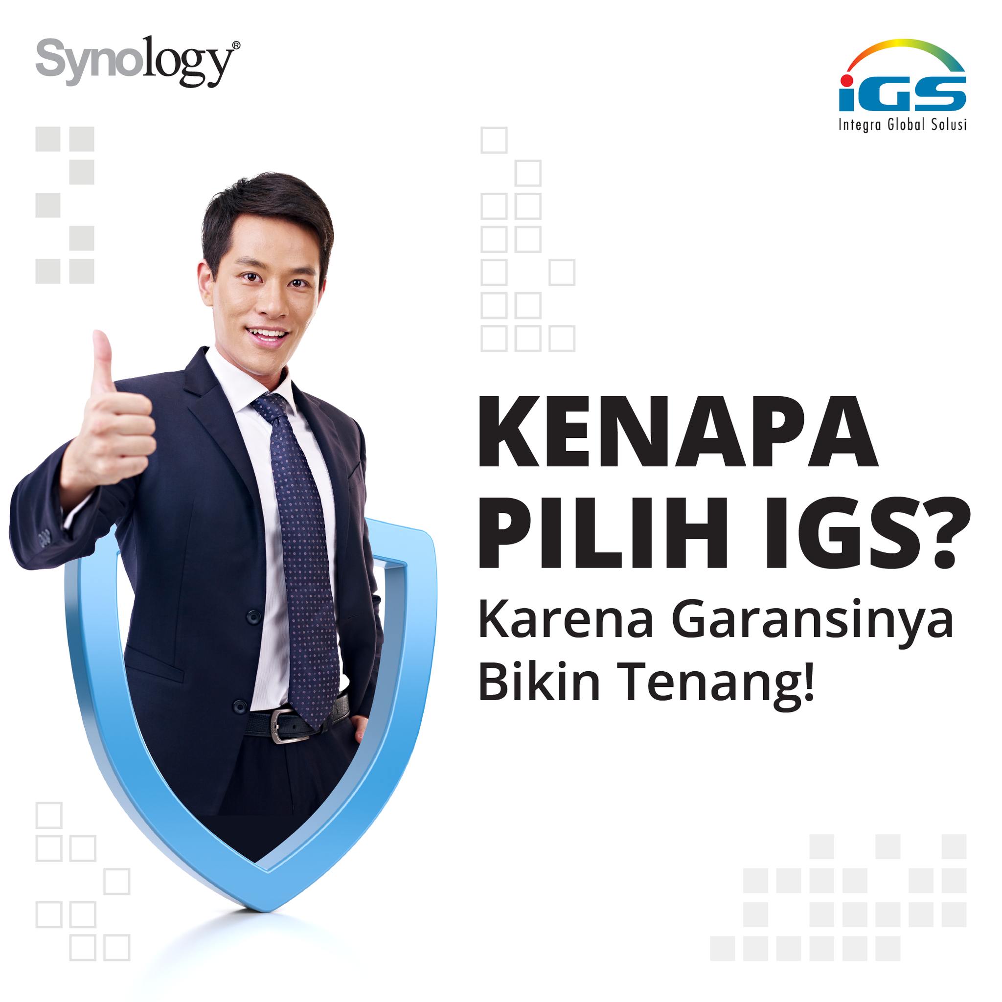 𝗨𝗽𝗴𝗿𝗮𝗱𝗲 𝗹𝗮𝘆𝗮𝗻𝗮𝗻, 𝘂𝗽𝗴𝗿𝗮𝗱𝗲 𝗸𝗲𝘁𝗲𝗻𝗮𝗻𝗴𝗮𝗻. Bayangkan perangkat NAS Anda tiba-tiba bermasalah. Mau tunggu 30 hari atau selesai dalam 1 hari? Pilihan paket garansi menentukan seberapa cepat bisnis Anda bisa kembali berjalan normal. Cek tabel perbandingan di slide ini dan pilih paket yang paling pas untuk Anda 👉 ⚠️ Garansi hanya tersedia untuk produk Synology resmi distribusi…
