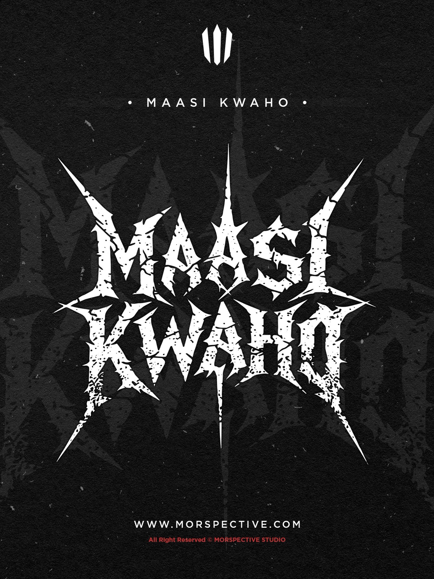 🔥- MAASI KWAHO - Custom Logo
Crafted by #Morspective
-Exclusive Logo Design.
-Text & color can request.
-PNG 600 DPI.
-Vector AI and EPS files.
-Another files can request.
Licensed :
-Full Copyright
-Commercial License.
Need Custom Design or Logo?,
Contact me at :
Morspective@gmail.com
Need More Dark Design? visit :
www.morspective.com
#metalfont #deathmetallogo #darkart #horrorart blackmetalfont customdesign deathmetalfont clothingdesign darklogo darklettering