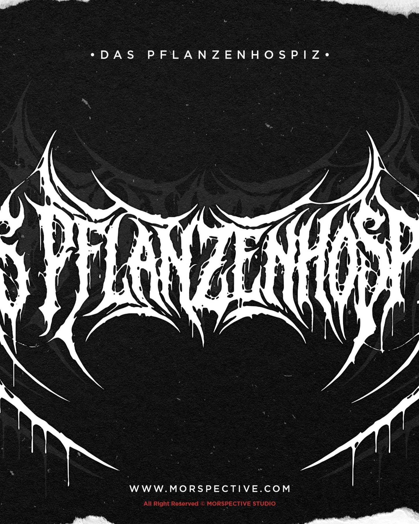 🔥- DAS PFLANZENHOSPIZ - Custom Logo
Crafted by #Morspective
-Exclusive Logo Design.
-Text & color can request.
-PNG 600 DPI.
-Vector AI and EPS files.
-Another files can request.
Licensed :
-Full Copyright
-Commercial License.
Need Custom Design or Logo?,
Contact me at :
Morspective@gmail.com
Need More Dark Design? visit :
www.morspective.com
#metalfont #deathmetallogo #darkart #horrorart blackmetalfont customdesign deathmetalfont clothingdesign darklogo darklettering