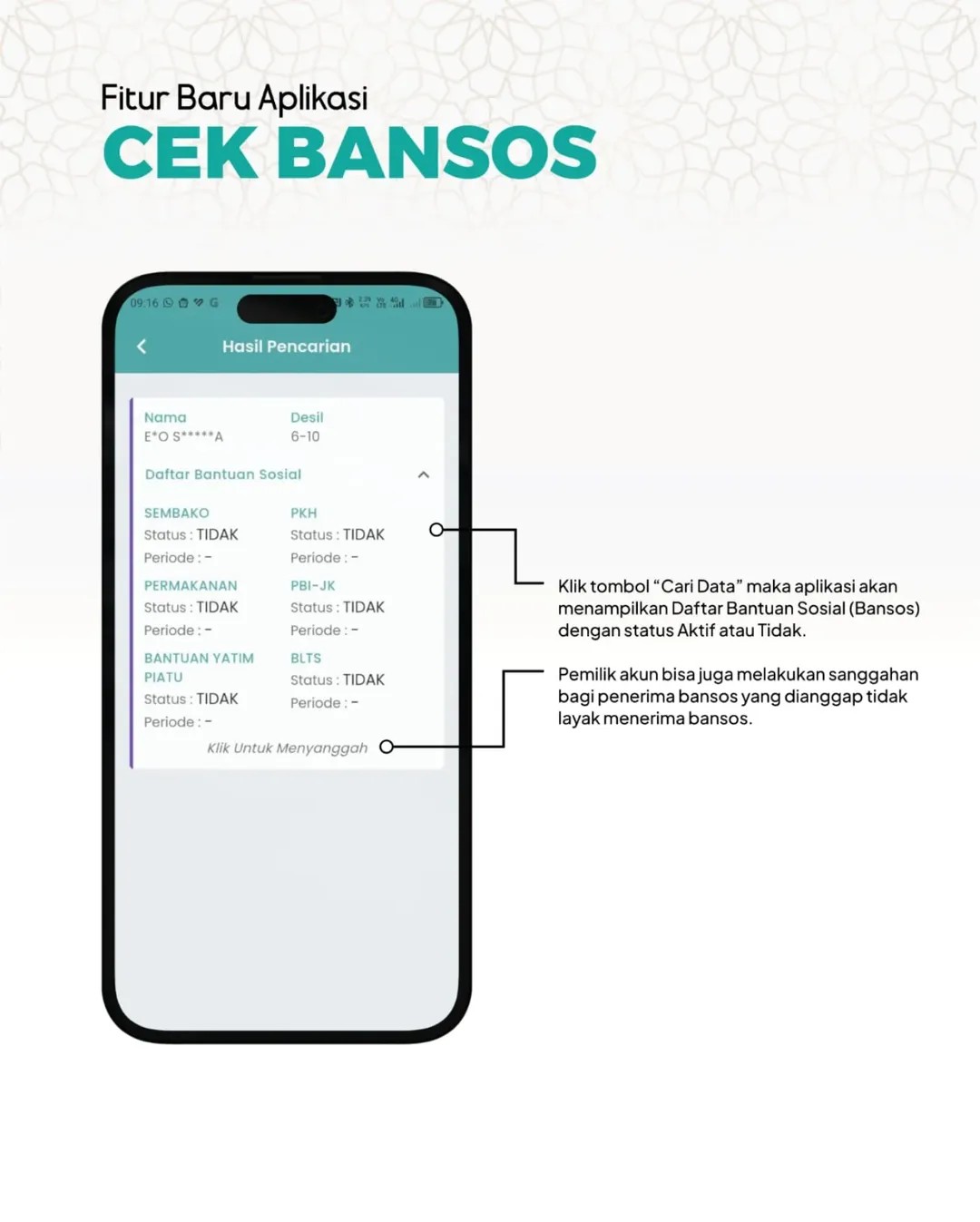 Sering Lupa Password?
Kini Login Aplikasi Cek Bansos bisa dengan akun google atau apple id
Aplikasi Cek Bansos dapat digunakan untuk:
- mengecek status kesejahteraan dan bansos
- mendaftar bansos untuk diri sendiri atau orang lain
- menyanggah bansos yang salah sasaran
- mengusulkan pembaruan DTSEN
Reposted from @pusdatinkesos