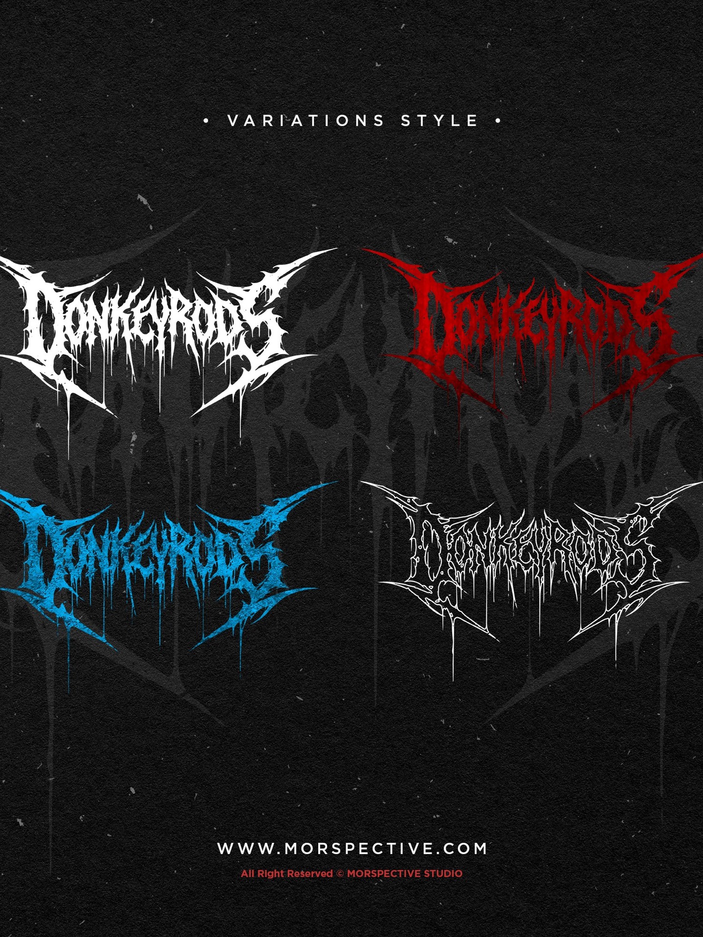 🔥- DONKEY RODS - Custom Logo
Crafted by #Morspective
-Exclusive Logo Design.
-Text & color can request.
-PNG 600 DPI.
-Vector AI and EPS files.
-Another files can request.
Licensed :
-Full Copyright
-Commercial License.
Need Custom Design or Logo?,
Contact me at :
Morspective@gmail.com
Need More Dark Design? visit :
www.morspective.com
#metalfont #deathmetallogo #darkart #horrorart blackmetalfont customdesign deathmetalfont clothingdesign darklogo darklettering