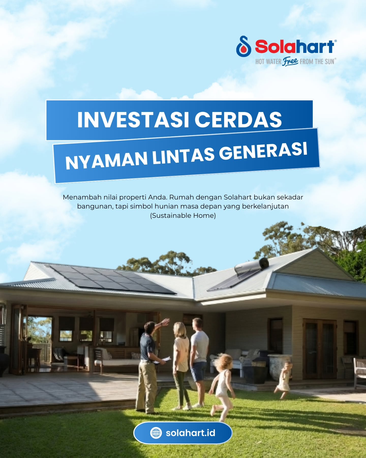 Kemewahan sekarang bukan soal mahal—tapi soal cerdas & berkelanjutan.
Dengan Solahart, nikmati air panas melimpah tanpa beban listrik & tanpa membebani bumi.
Hemat energi, ramah lingkungan, dan jadi investasi jangka panjang untuk rumah Anda.
Saatnya upgrade ke smart wealth living.
#SolarWaterHeater #PemanasAirTenagaSurya #HematListrik #RumahRamahLingkungan #EnergiTerbarukan SolahartIndonesia SmartHomeIndonesia InvestasiRumah EcoLiving GreenEnergyIndonesia