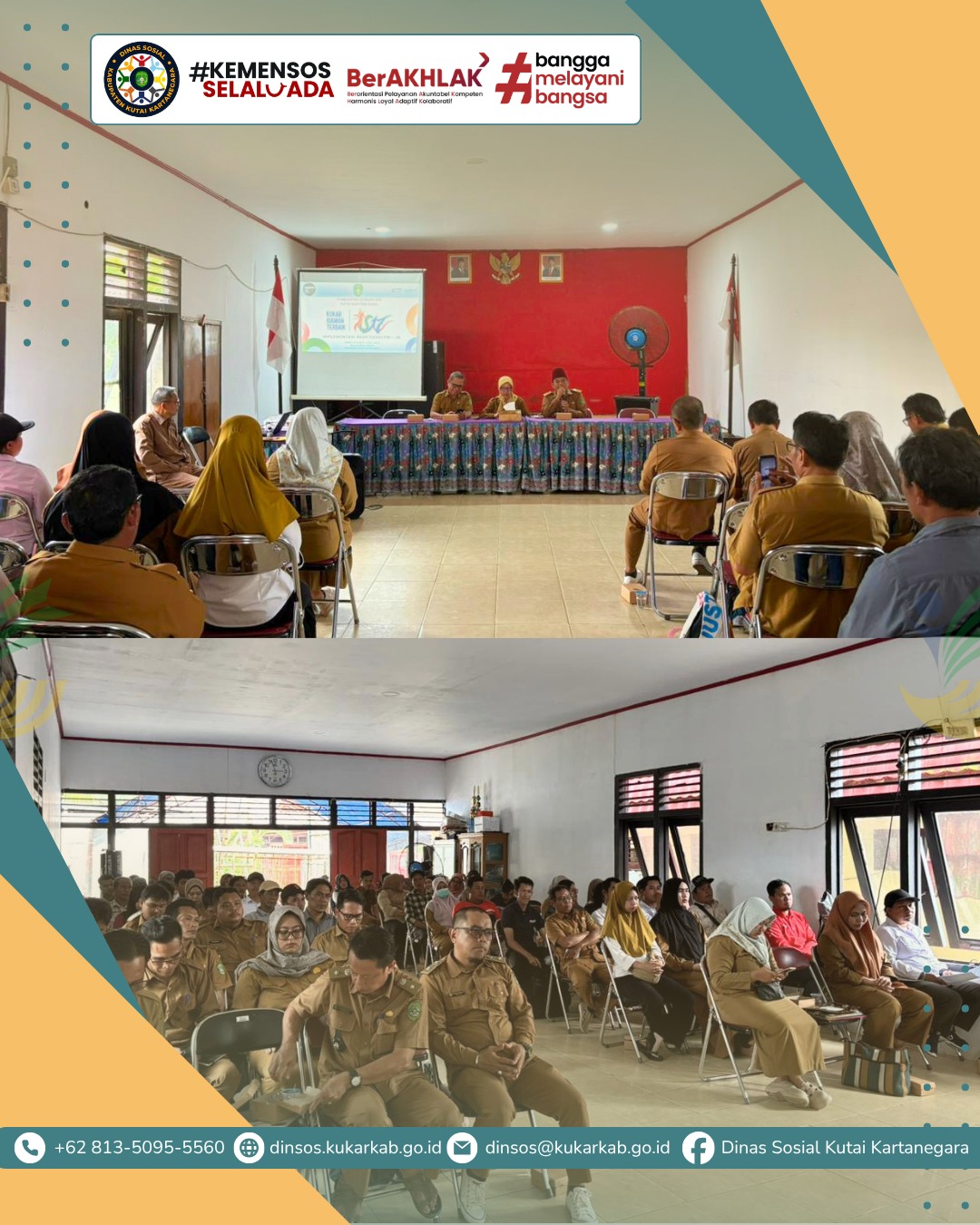 SEBULU, 6 April 2026 – Dinas Sosial Kabupaten Kutai Kartanegara menggelar Sosialisasi Keputusan Menteri Sosial Nomor 3/HUK/2026 tentang Penetapan Bantuan Iuran Jaminan Kesehatan (PBI‑JK) di Aula Serba Guna Kecamatan Sebulu.
.
.
.
.
.
Selengkapnya di : https://dinsos.kukarkab.go.id/index.php/2026/04/07/dinsos-kukar-sosialisasikan-reaktivasi-pbi-jk-di-sebulu/