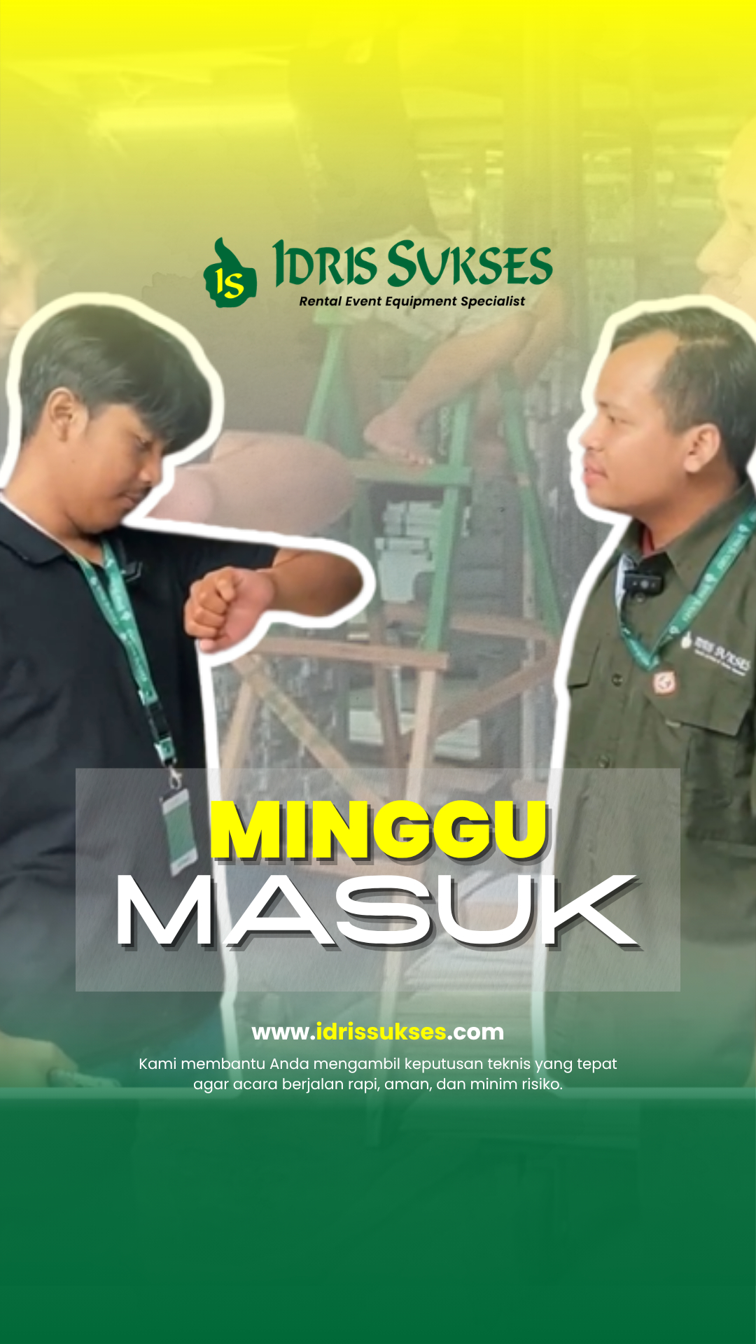 apa daya bos bilang 'ada loading mendadak, kita gass!'🥲
#IdrisSukses #MingguMasuk #PejuangEvent #LoadingEvent #KomediKantor #EventLife #KontraktorEvent #HealingDiGudang"