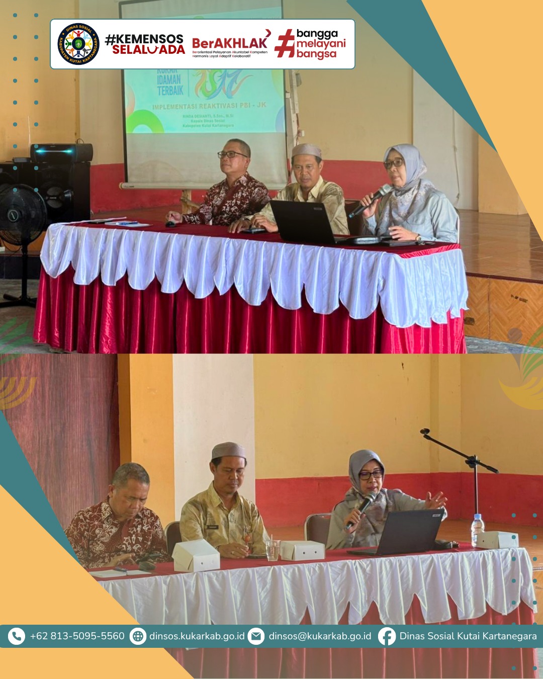 SAMBOJA BARAT, 7 Mei 2026 – Upaya percepatan reaktivasi jaminan kesehatan bagi masyarakat terus dilakukan oleh Pemerintah Kabupaten Kutai Kartanegara melalui Dinas Sosial. Di wilayah Kecamatan Samboja Barat, terdata sebanyak 1.210 jiwa kepesertaan Penerima Bantuan Iuran Jaminan Kesehatan (PBI-JK) yang saat ini dalam status nonaktif berdasarkan kebijakan pemerintah pusat.
.
.
.
.
.
Selengkapnya di : https://dinsos.kukarkab.go.id/index.php/2026/05/08/dinsos-kukar-sisir-samboja-barat-pastikan-1-210-jiwa-kembali-tercover-jaminan-kesehatan-pbi-jk/