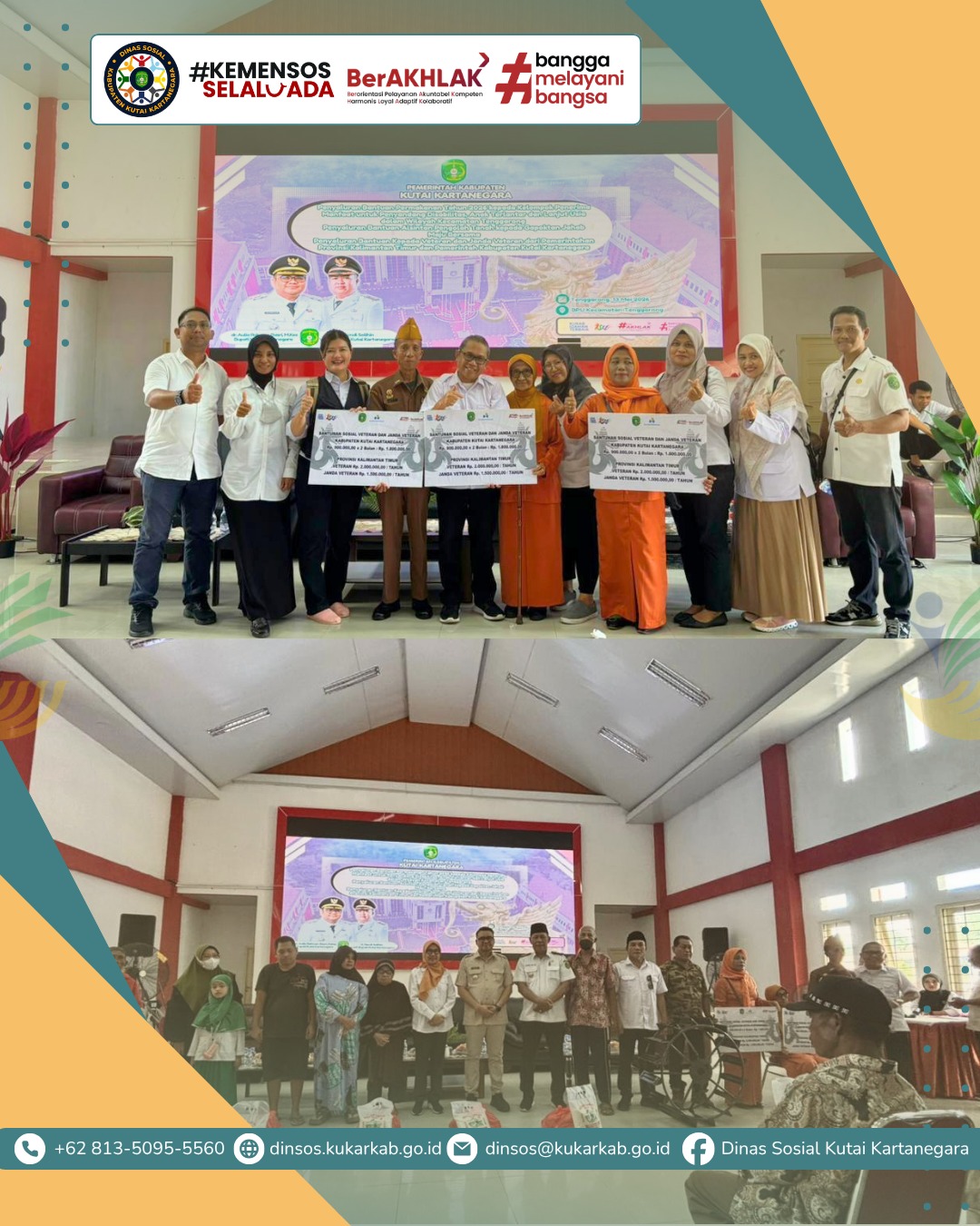 TENGGARONG, 13 Mei 2026 – Pemerintah Kabupaten Kutai Kartanegara (Kukar) terus mempertajam langkah dalam menekan angka kemiskinan ekstrem di wilayahnya. Melalui skema kombinasi antara bantuan sosial langsung (charity) dan pemberdayaan ekonomi (empowerment), Pemkab memastikan seluruh lapisan masyarakat, terutama kelompok rentan, mendapatkan perlindungan kesejahteraan yang layak.
.
.
.
.
.
Selengkapnya di : https://dinsos.kukarkab.go.id/index.php/2026/05/14/sasar-kelompok-rentan-pemkab-kukar-perkuat-strategi-ganda-pengentasan-kemiskinan/