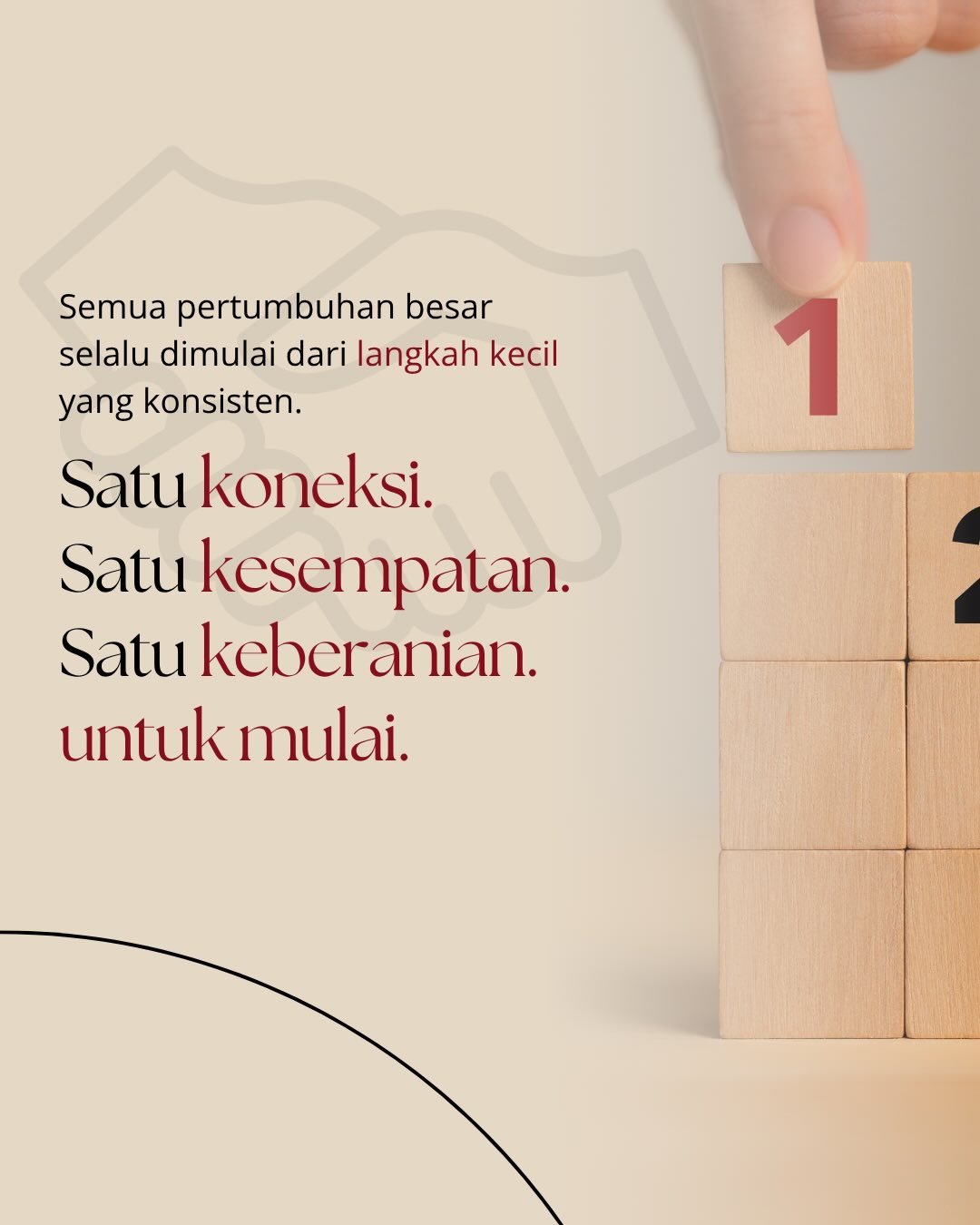 Semua hal besar tidak selalu dimulai dari tempat yang besar. 🌍
Kadang, semuanya dimulai dari satu langkah kecil:
satu koneksi, satu keberanian, satu cara pandang baru.
Di dunia yang semakin terkoneksi, market lokal bukan lagi batasan — melainkan awal dari peluang yang lebih luas.
Karena growth bukan hanya tentang seberapa jauh kita melangkah,
tetapi seberapa luas mindset kita berkembang.
Act Local, Think Global. ✨
#nyatadekatnya #permatahijausuites #networking #globalmindset #thinkglobalactlocal