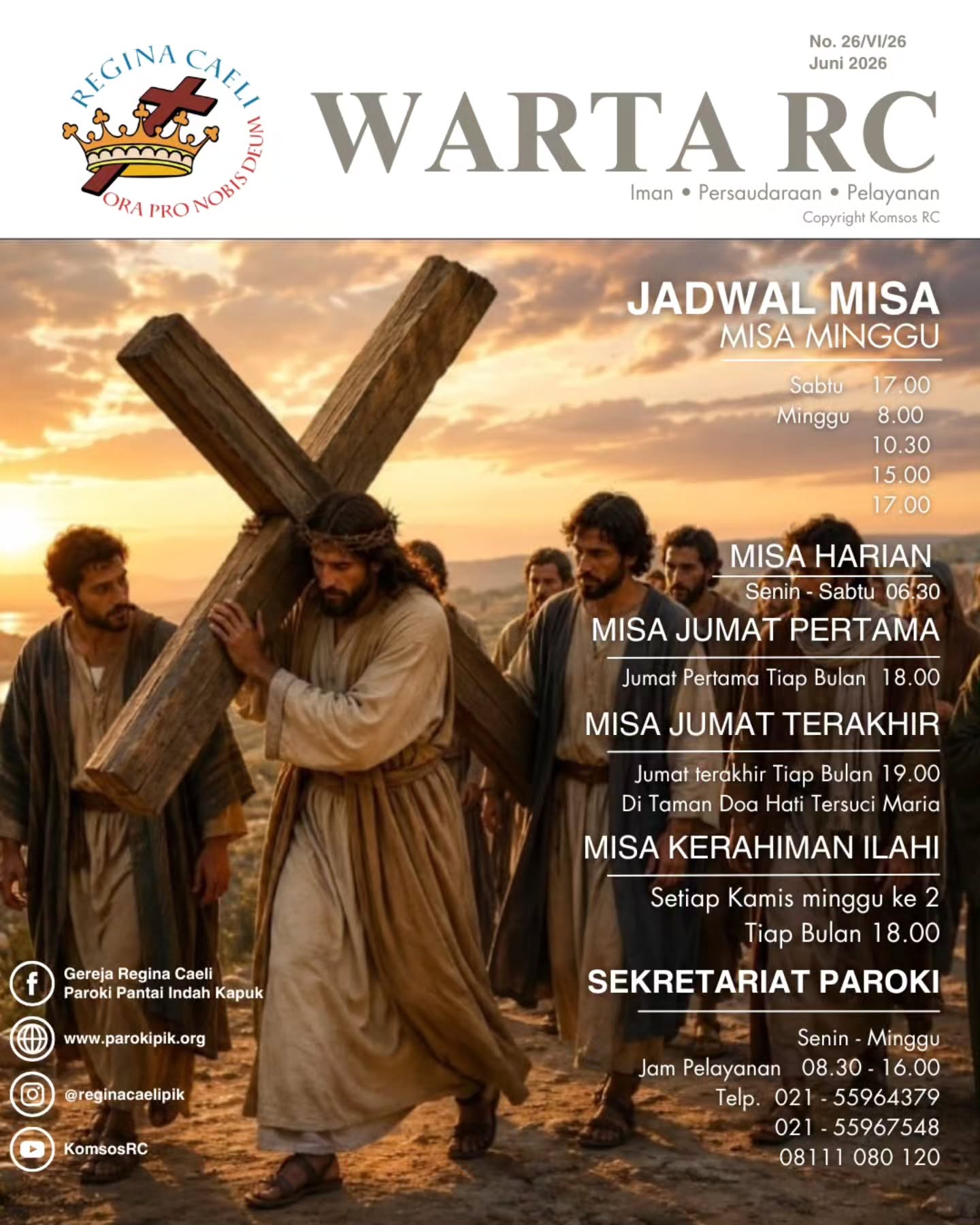 KETIKA YESUS MENJADI YANG PERTAMA
Tidak semua sabda Yesus mudah didengar. Ketika Ia berkata, "Barangsiapa mengasihi ayah atau ibunya lebih daripada-Ku, ia tidak layak bagi-Ku," mungkin kita bertanya: benarkah Yesus meminta kita mengurangi kasih kepada keluarga?
Sesungguhnya, Yesus sedang mengajarkan sesuatu yang jauh lebih mendalam. Ketika Kristus menjadi yang pertama dalam hidup kita, justru kasih kepada keluarga, sahabat, dan sesama akan menjadi semakin tulus dan penuh pengorbanan. Mengikuti Yesus juga berarti berani memikul salib setiap hari: tetap setia, jujur, mengampuni, dan mengasihi, sekalipun tidak selalu mudah.
Bahkan, perhatian sederhana seperti memberi "secangkir air" kepada mereka yang membutuhkan pun dipandang sangat berharga di mata Tuhan.
Mari luangkan beberapa menit untuk merenungkan Injil hari ini. Semoga Sabda Tuhan menolong kita menata kembali prioritas hidup, sehingga Kristus sungguh menjadi pusat hati, sumber kasih, dan kekuatan dalam setiap langkah kehidupan. Semoga Sabda Tuhan meneguhkan dan menginspirasi perjalanan iman kita. Simak tulisan Ursulla Ann berikut ini.