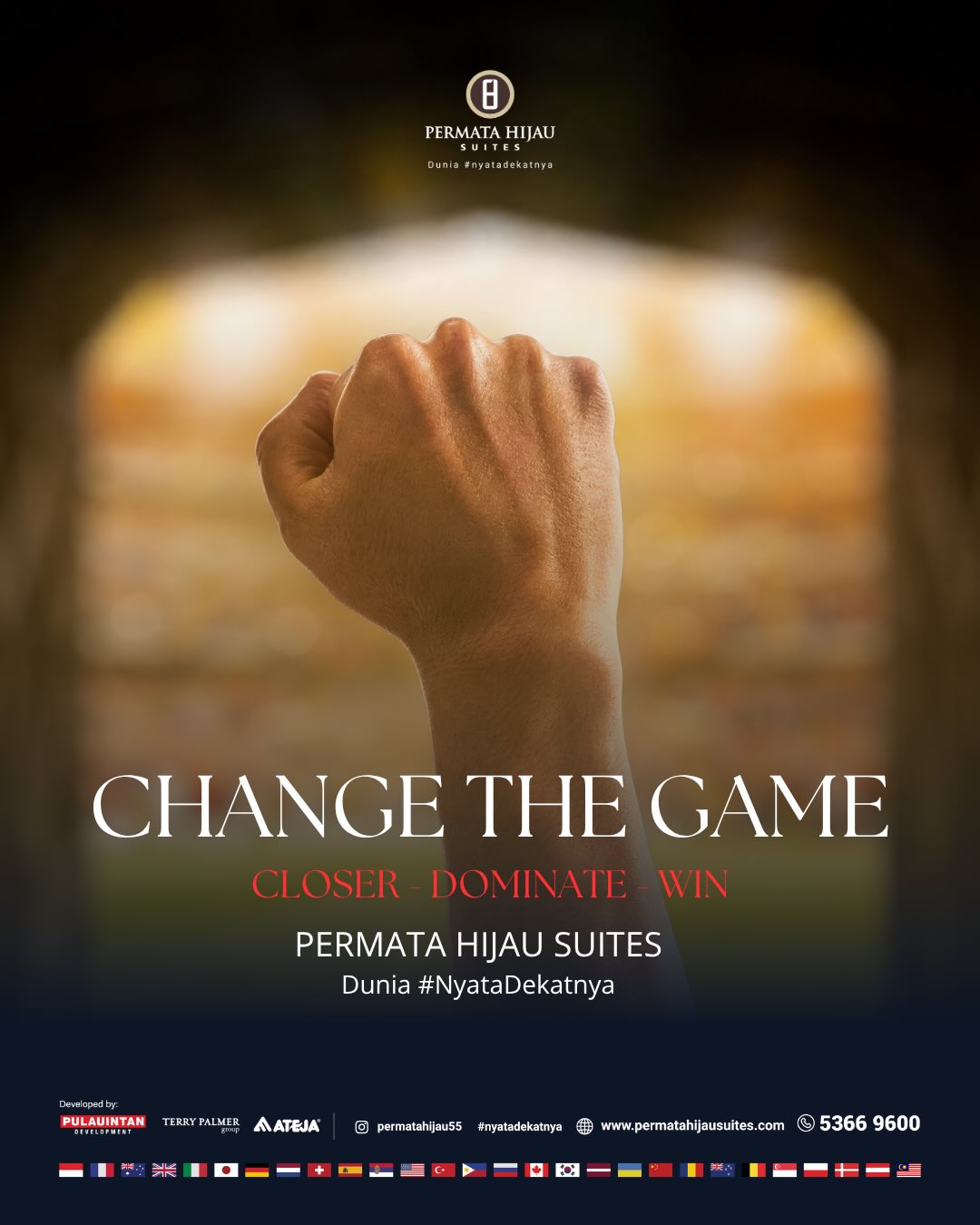 Change The Game.
Bayangkan memulai hari tanpa harus menghabiskan waktu berjam-jam di jalan.
Dalam radius hanya 2,5 KM, kamu sudah berada dekat dengan pusat olahraga kelas dunia, kawasan bisnis, fasilitas premium, hingga berbagai peluang yang terus berkembang.
Karena alamat yang tepat bukan hanya mempersingkat jarak, tetapi juga menghemat waktu, tenaga, dan membuka lebih banyak kesempatan.
Di Permata Hijau Suites, setiap hari dimulai lebih dekat dengan apa yang benar-benar penting.
Closer. Dominate. Win.
Selamat datang di dunia #nyatadekatnya
#permatahijausuites #changethegame #potongkompas