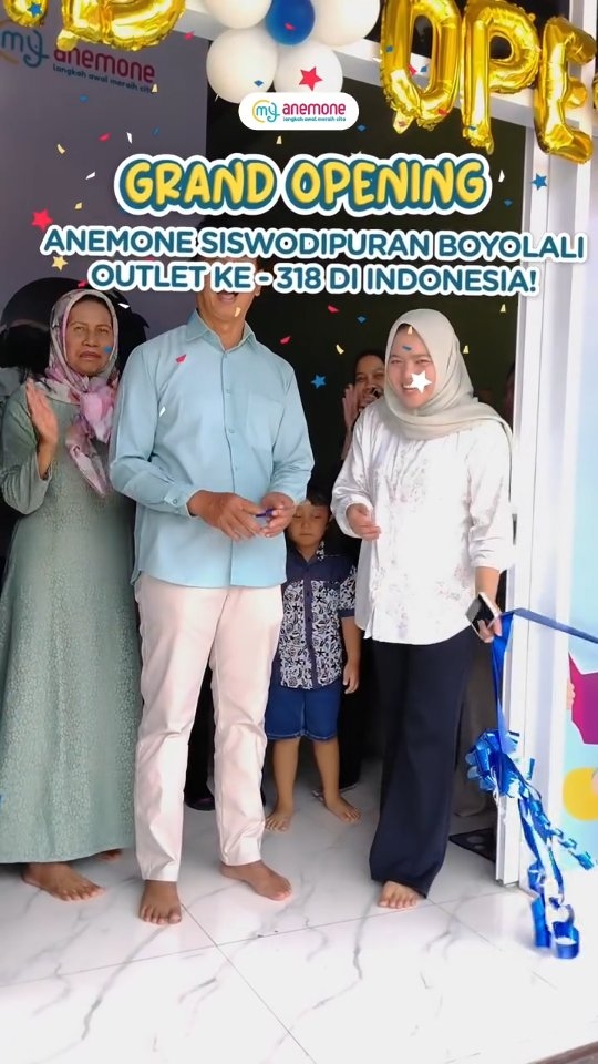 Akhirnya, Anemone resmi hadir di Siswodipuran, Boyolali sebagai cabang ke-318...